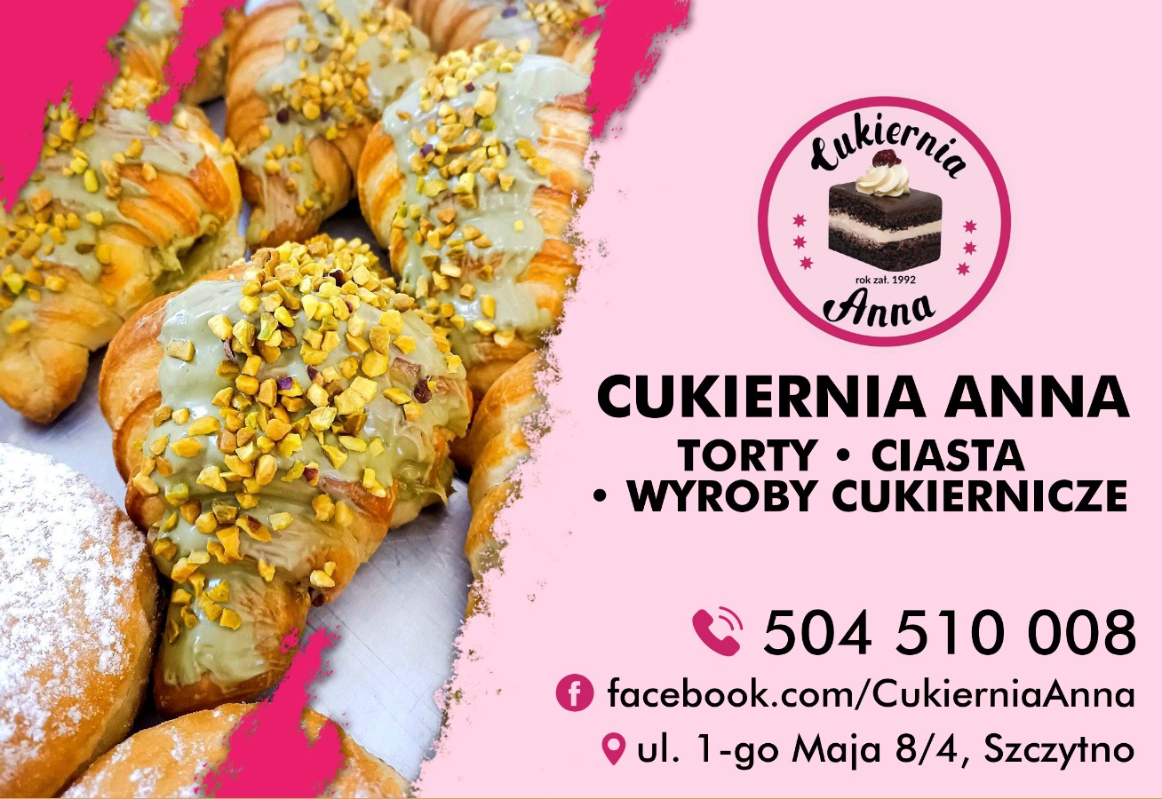 CUKIERNIA "ANNA" WYRÓB I SPRZEDAŻ ANNA SKROBIŃSKA - wyroby cukiernicze SZCZYTNO wyroby cukiernicze SZCZYTNO